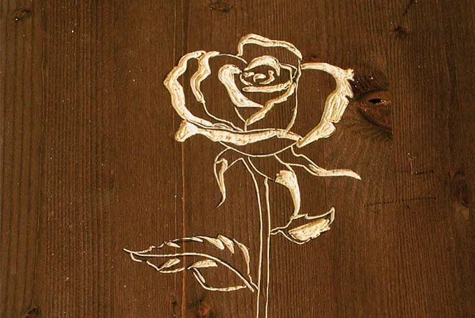 Routing pictures in wood